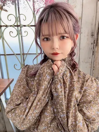 ミディアム ヘアアレンジ 髪質改善☆ 縮毛矯正miyuのヘアスタイル