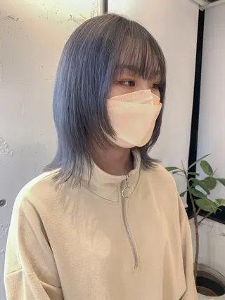 ミディアム カラー ヘアアレンジ yuka .のヘアスタイル