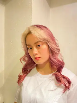 ロング カラー ヘアアレンジ 💖原宿APREA 💖yuka💖のヘアスタイル