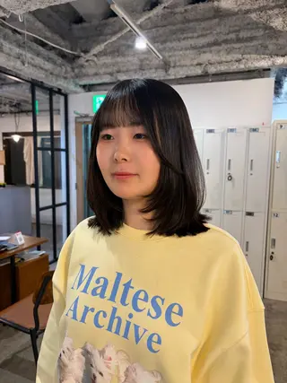 ミディアム 🧣misaki 🧣のヘアスタイル