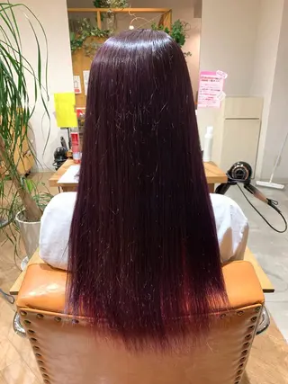 ロング カラー yamauchi mikuのヘアスタイル