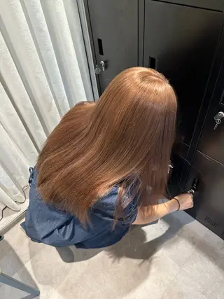 ロング カラー HANAME 原宿美容室のヘアスタイル
