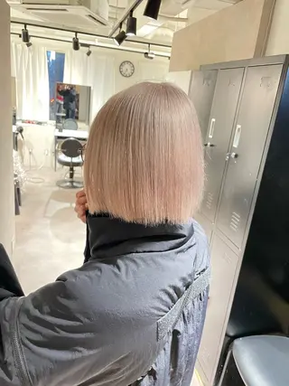 ミディアム カラー 🇰🇷ハイトーン× 韓国レイヤー레이어드のヘアスタイル