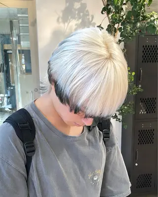ショート カラー メンズ 色落ち綺麗透明感カラ /ボブ/ナカツヒカルのヘアスタイル