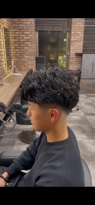 パーマ メンズ 波巻き/サーフカール 🌊吉野裕稀のヘアスタイル