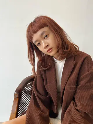 ミディアム カラー 五十嵐ゆり 美髪カラー　武蔵小杉のヘアスタイル