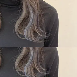 ミディアム カラー 池田 真由美のヘアスタイル