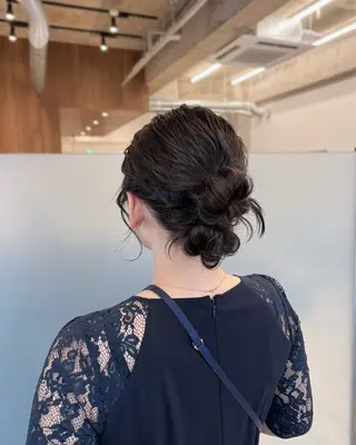 ミディアム カラー ヘアアレンジ 縮毛矯正+モテカラー 🎀✨MIHOのヘアスタイル