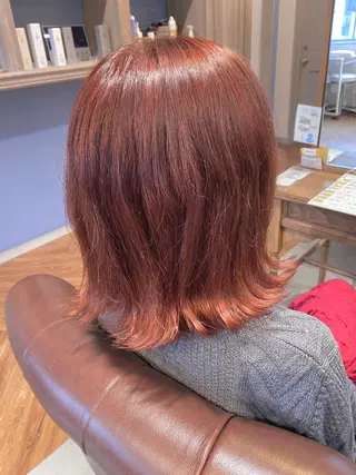 ミディアム カラー 美髪・髪質改善 有田怜平のヘアスタイル