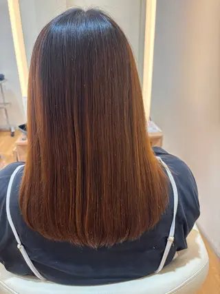 ミディアム 髪質改善カラー 清利あやなのヘアスタイル