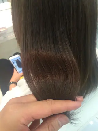 ミディアム セミロング ロング カラー 内藤 達也のヘアスタイル