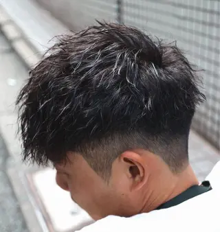 ショート カラー パーマ メンズ 💈men's💈 satoru中目黒のヘアスタイル