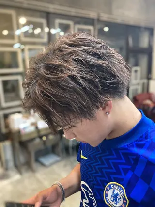 カラー メンズ 新田龍之輔 →メンズ/派手髪のヘアスタイル