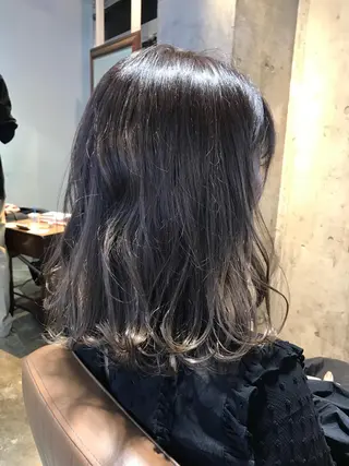 ミディアム カラー サロンドミルク 原宿のヘアスタイル