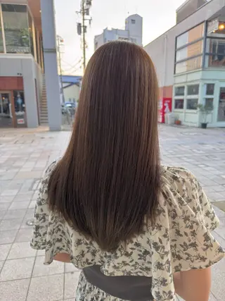 セミロング カラー KOHNO ナチュラルデザインのヘアスタイル