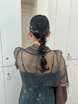 ヘアアレンジ アレンジ/ブラウン カラー HARU🕯のヘアスタイル