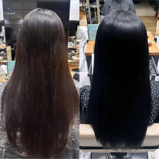 ロング カラー レイヤー/顔まわり/ 透明感カラー/れいなのヘアスタイル