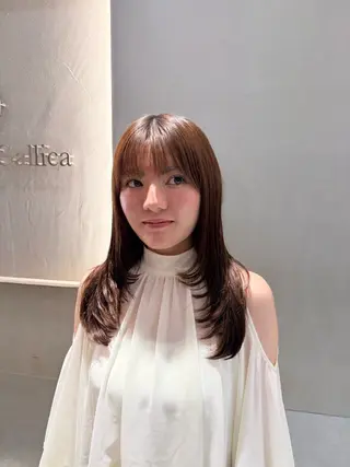 ロング カラー ヘアアレンジ 艶髪/ロングモデル 募集🫧terukaのヘアスタイル