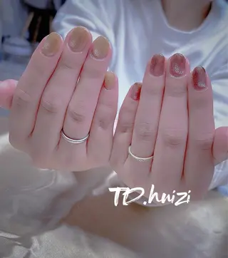 ショート めぐみのネイルサロン スタッフ練習のネイルデザイン