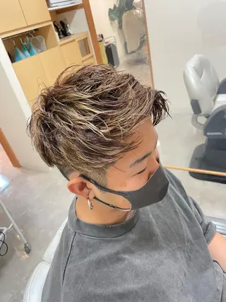ショート メンズ Ren 韓国風のヘアスタイル