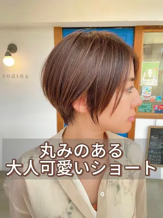 ショート カラー 大人可愛いショート/ 店長/三國屋のヘアスタイル