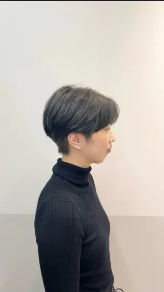ショート カラー パーマ ヘアアレンジ 似合わせレイヤー/ 美髪縮毛矯正/ミナエのヘアスタイル
