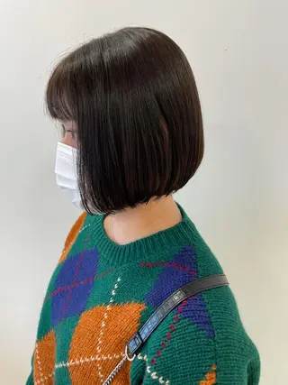 ショート カラー 顔まわりカット✄ ベージュカラー🧸のヘアスタイル