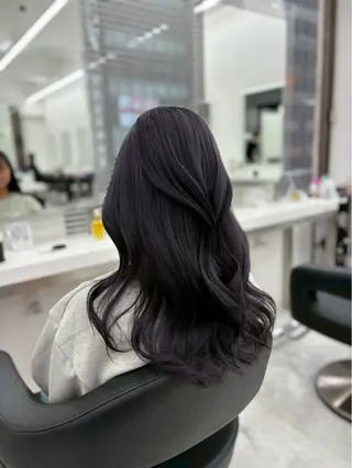 ロング カラー 🤍透明感推しカラー 🤍yui‪💞✨のヘアスタイル