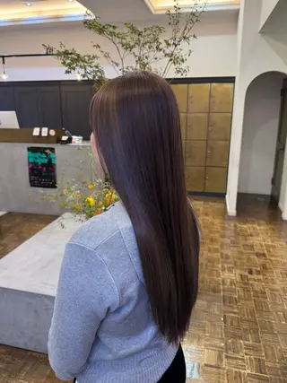 ロング カラー 天野 珠華のヘアスタイル