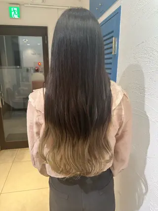 ロング ブリーチカラーボブ sayo🧸🤎のヘアスタイル