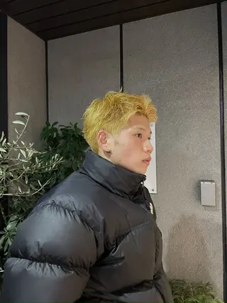 ショート カラー メンズ 神戸美容室 マオのヘアスタイル