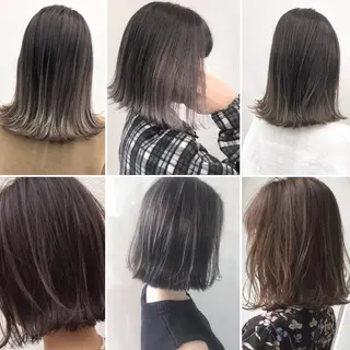 ミディアム カラー パーマ 似合わせ💖トレンド ✨TAKAMI😊のヘアスタイル