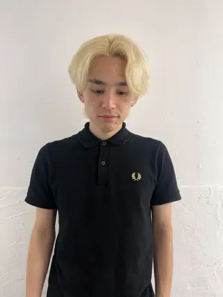 ミディアム カラー メンズ メンズ専門ブリー チカラー⚡️リュウジのヘアスタイル