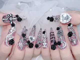ネイル MoMoA Nail ネイル長さ出し専門店のネイルデザイン