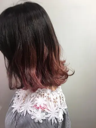 ミディアム カラー 山本 千尋のヘアスタイル
