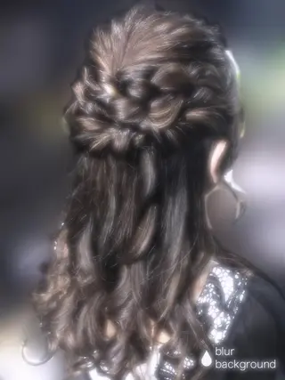 ロング ヘアアレンジ しー ちゃんのヘアスタイル