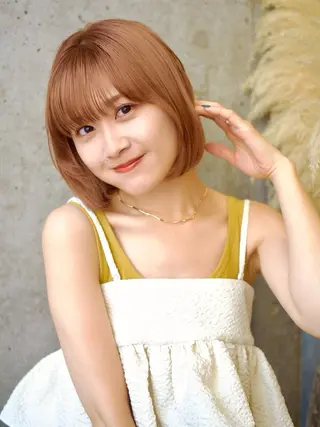 ミディアム カラー 越後 遥/ 透明感カラー🪞🤍のヘアスタイル