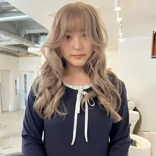 ロング カラー カットモデル୨୧大阪 梅田タカシマリナ♡のヘアスタイル