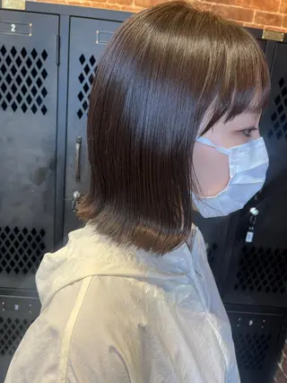 ショート カラー パーマ ヘアアレンジ メンズ キッズ ネイル マツエク・マツパ アイブロウ 久木原 ゆりのヘアスタイル