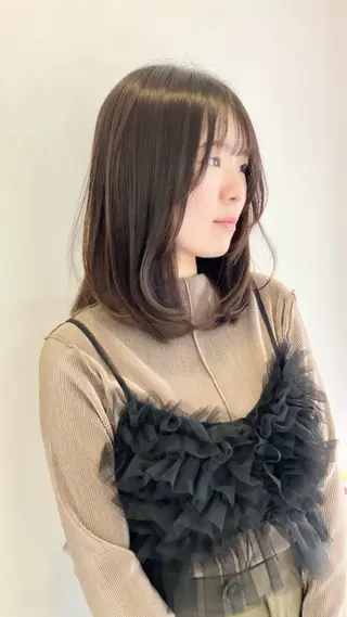 セミロング 落合孝臣/新潟駅南 /髪質改善のヘアスタイル