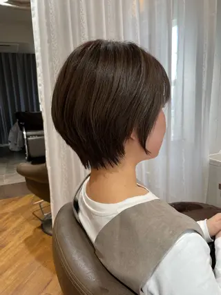 ショート カラー 似合わせカット得意 仁井亮のヘアスタイル