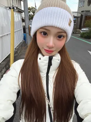 セミロング 💎馴染むエクステ× 縮毛矯正TOMO💎のヘアスタイル