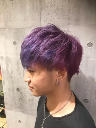 ミディアム カラー パーマ ヘアアレンジ メンズ キッズ ネイル マツエク・マツパ EnBlesS西宮 マンツーマン神道有基のヘアスタイル