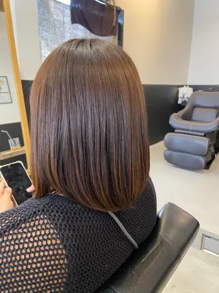 ミディアム 💫縮毛矯正/ カット💫徳永あい子のヘアスタイル