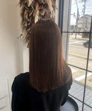 カラー 新谷 結菜のヘアスタイル