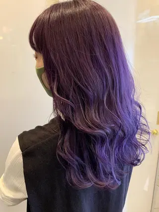 セミロング カラー 美髪形成！色素改善！ 秋田　和輝のヘアスタイル