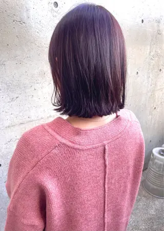 ミディアム カラー 日高 香織のヘアスタイル