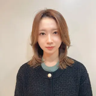 ミディアム La paix所属・パーソナルカラー lapiax阿部のヘアスタイル