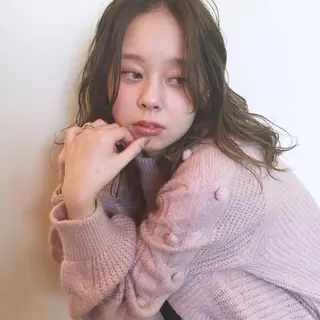 セミロング カラー 薬院:今泉/上川美幸 ボブ/顔周りレイヤーのヘアスタイル