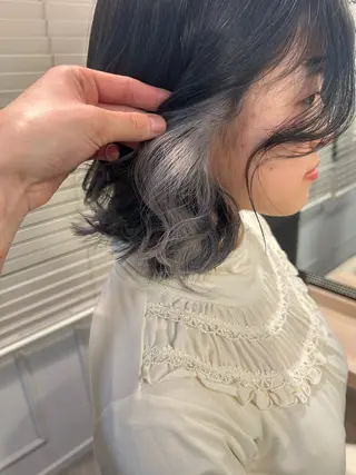 ショート カラー 縮毛•ハイトーン ・着付け Runaのヘアスタイル